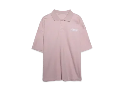 centimeter Waffle Polo Shirt "SAKURA"