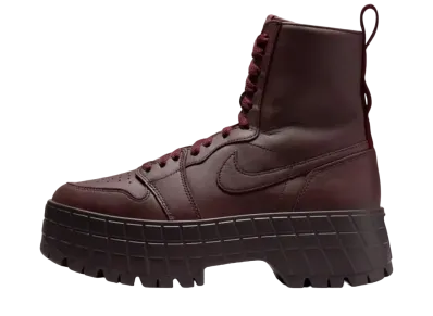 ナイキ ウィメンズ エアジョーダン1 ハイ ブルックリン "バーガンディクラッシュ" (厚底 ブーツ)