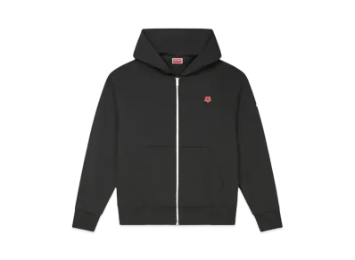 KENZO 'BOKE FLOWER' Embroidery Zip Hoodie "Black"