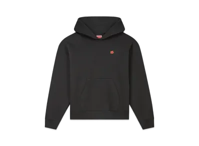 KENZO 'BOKE FLOWER' Oversize Embroidery Hoodie "Black"