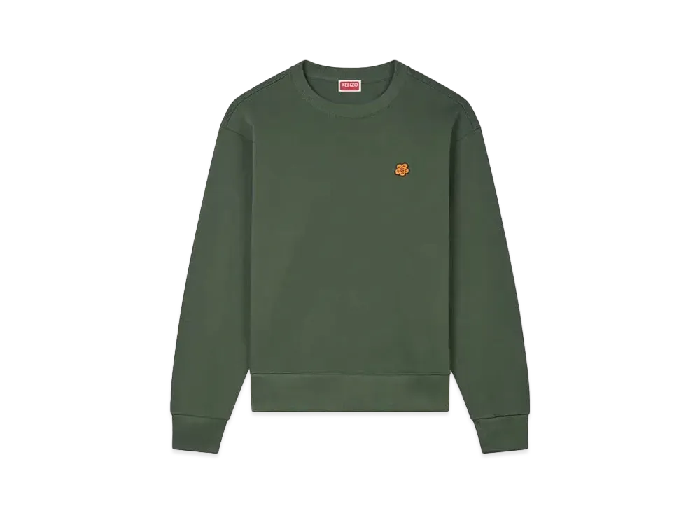 KENZO 'BOKE FLOWER' Embroidery Sweat "Dark Khaki"