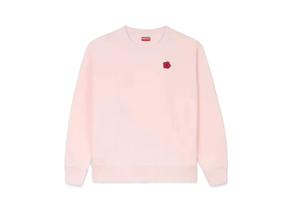 KENZO 'BOKE FLOWER' Classic Embroidery Sweat "Faded Pink"