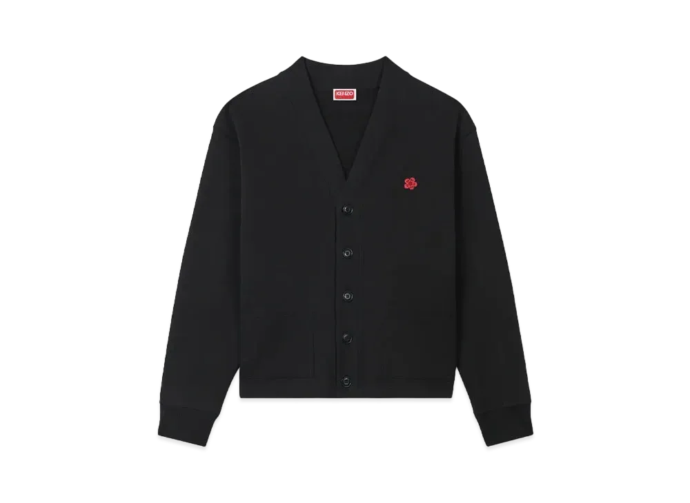 KENZO 'BOKE FLOWER' Embroidery Cardigan "Black"