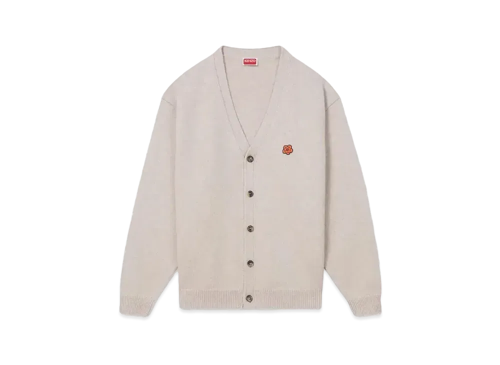 KENZO 'BOKE FLOWER' Embroidery Cardigan "Beige"