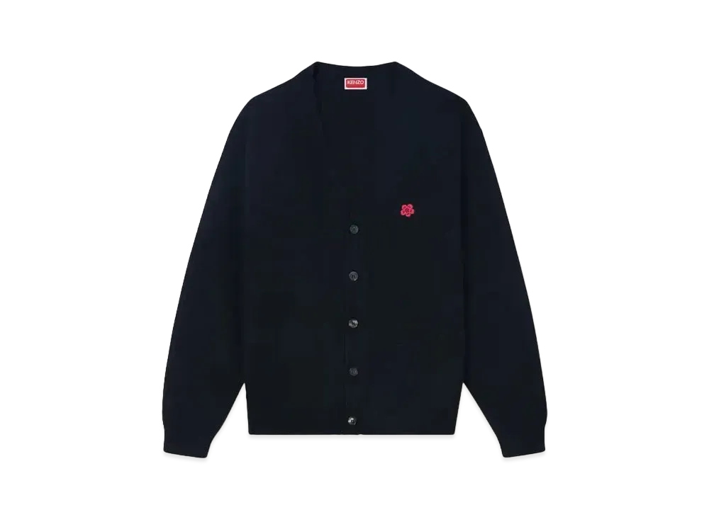 KENZO 'BOKE FLOWER' Embroidery Cardigan "Black"