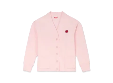KENZO 'BOKE FLOWER' Molton Cardigan "Faded Pink"