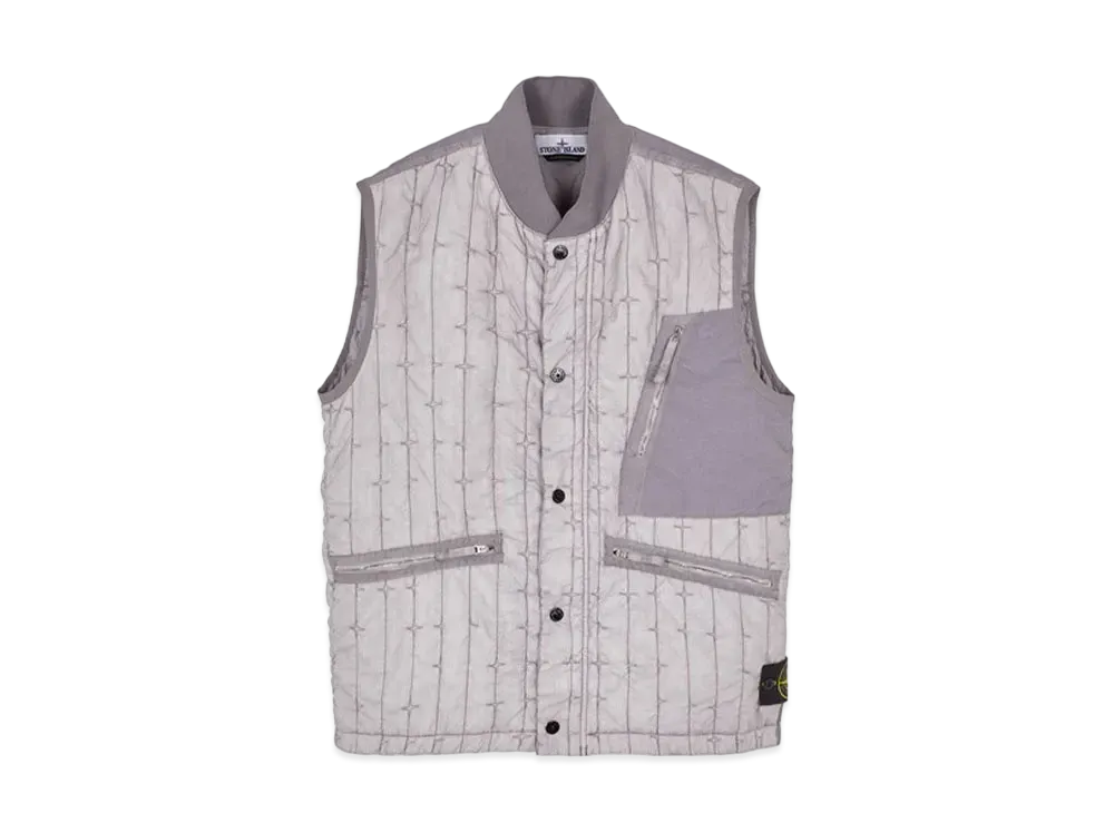 Stone Island G0231 Quilted Nylon Stella With PRIMALOFT-TC "Dust Gray"