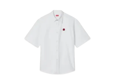 KENZO 'BOKE FLOWER' Embroidery Casual Shirt "White"