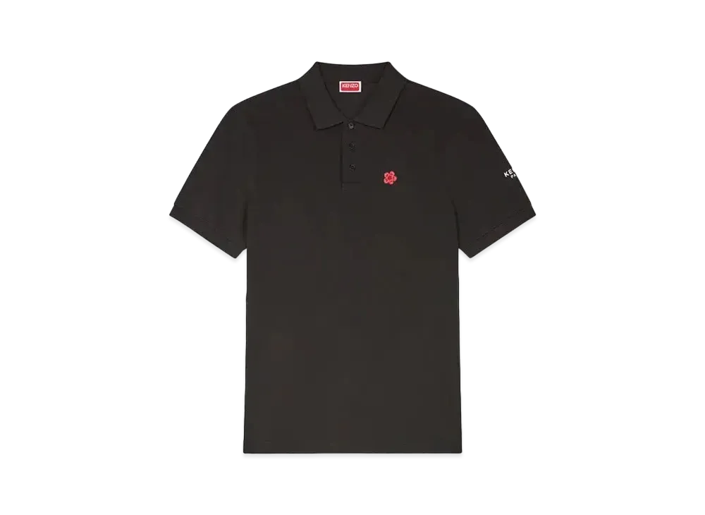 KENZO 'BOKE FLOWER' Embroidery Slim Polo "Black"