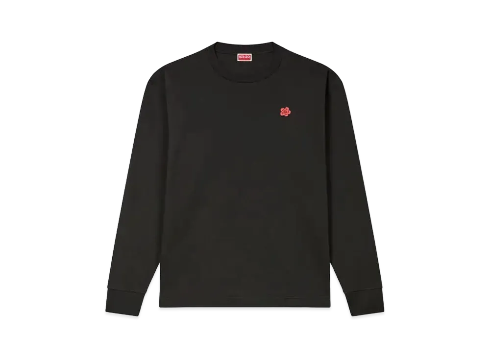KENZO 'BOKE FLOWER' Embroidery Long Sleeve T-shirt "Black"