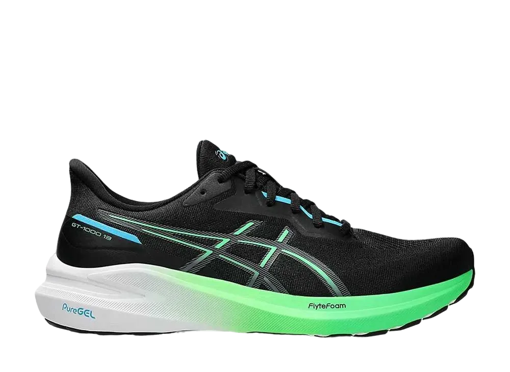 アシックス GT1000 13 "ブラック/デジタルアクア"