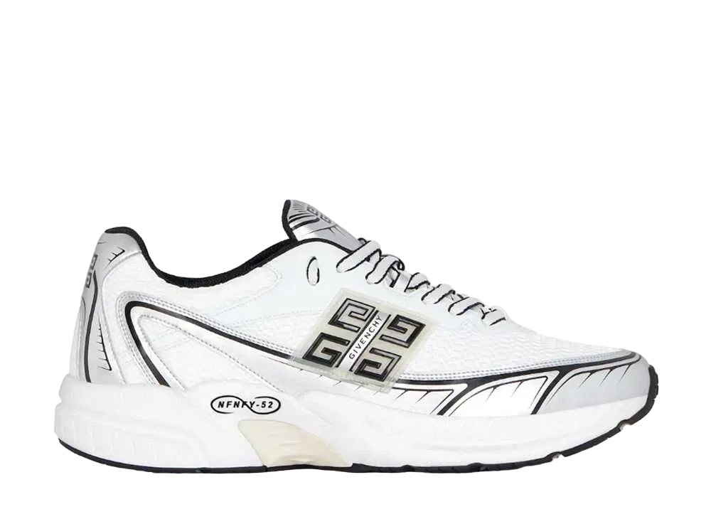 ジバンシィ インフィニティ-52 ランナー スニーカー "ホワイト/シルバー"