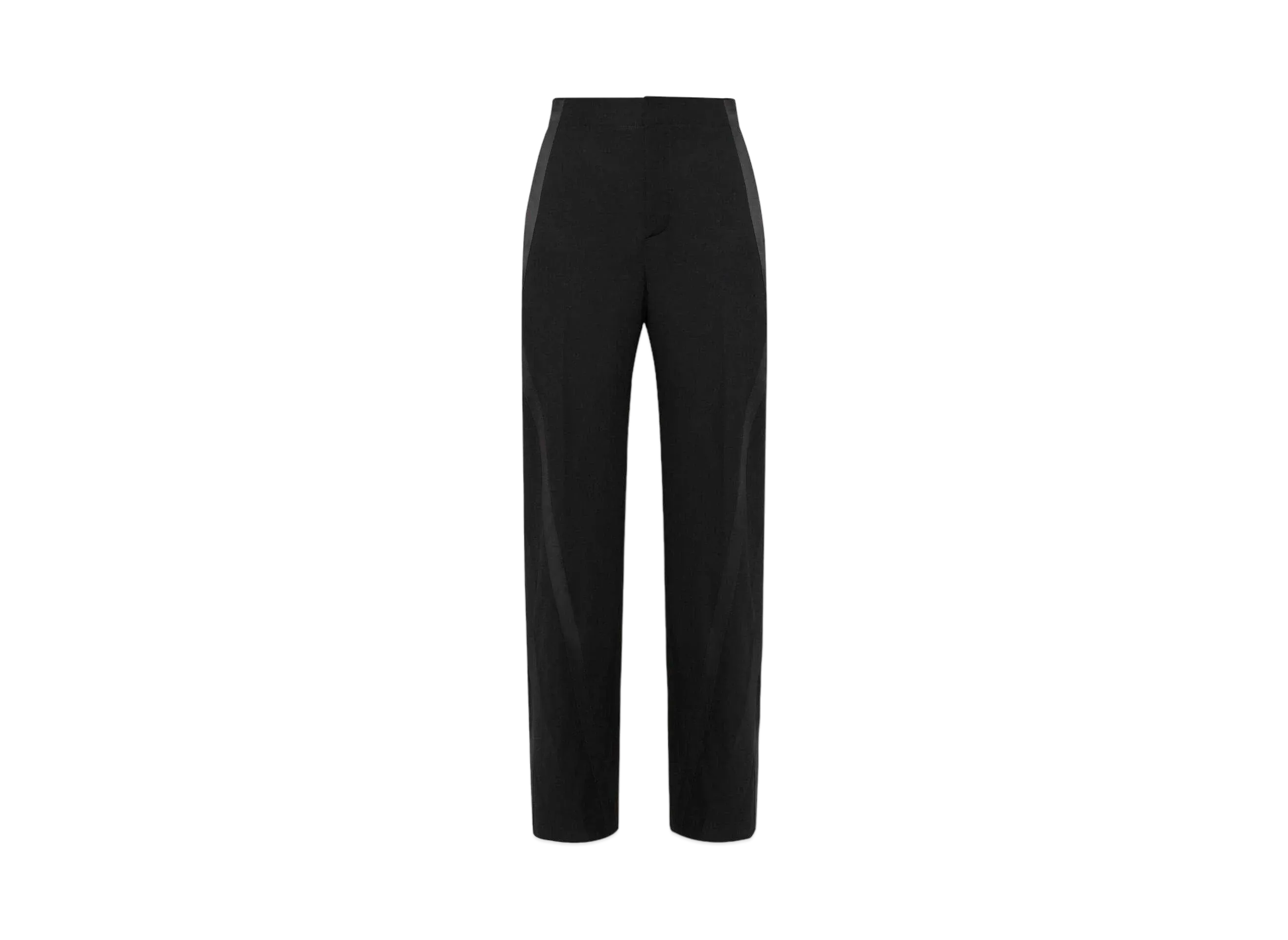 Alexander McQUEEN Twisted Striped Tuxedo Trousers "Black"