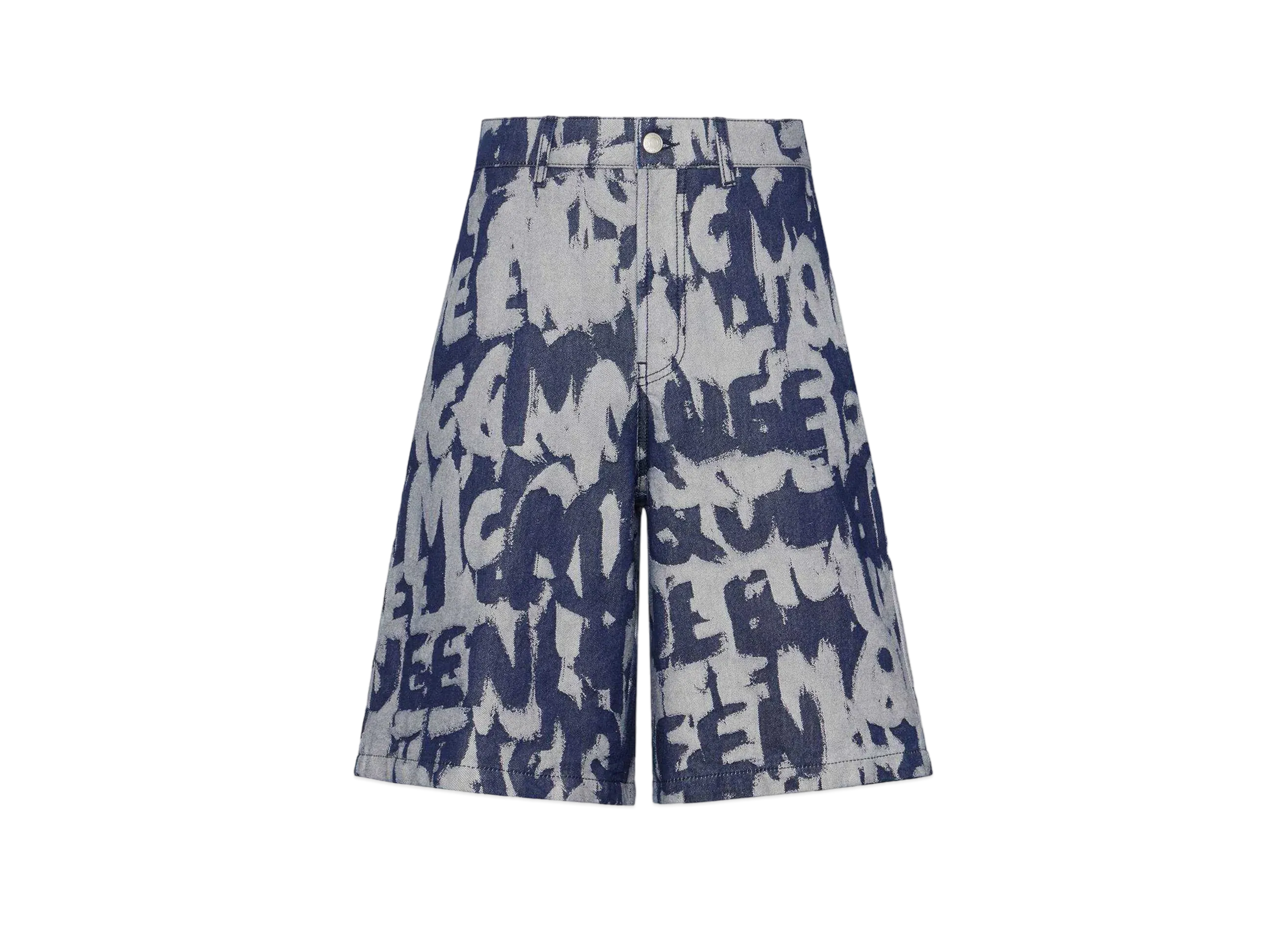 Alexander McQUEEN McQueen Graffiti Denim Shorts "Indigo"