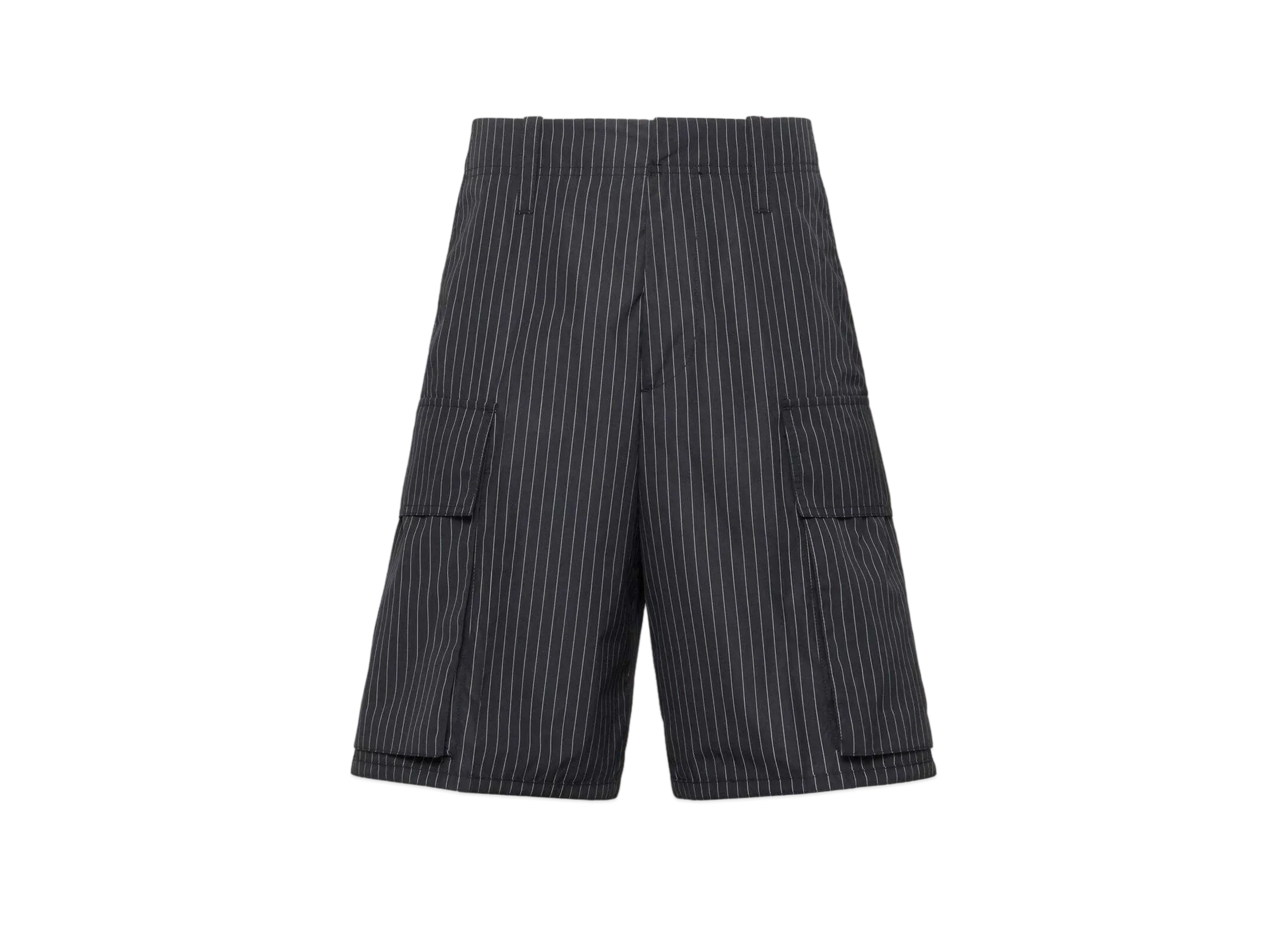 Alexander McQUEEN Pinstripe Cargo Shorts "Black/White"