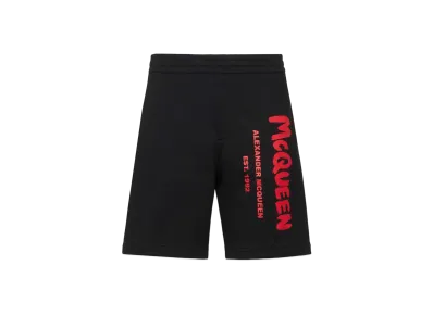 Alexander McQUEEN McQueen Graffiti Shorts "Black"