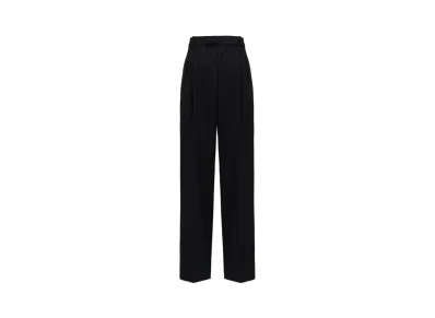 Alexander McQUEEN Pleated Baggy Pants "Black"