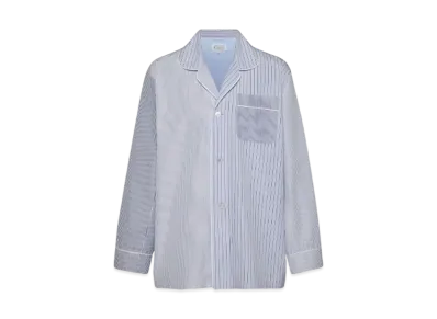 Maison Margiela Stripe Pajama Shirt "Blue"