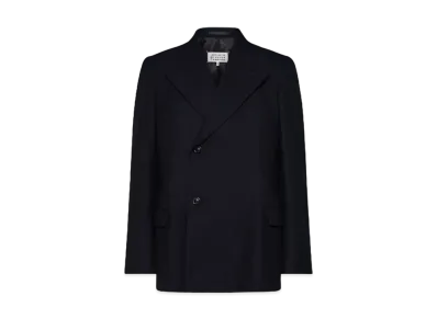 Maison Margiela Barathea Wool Suit Jacket "Navy"