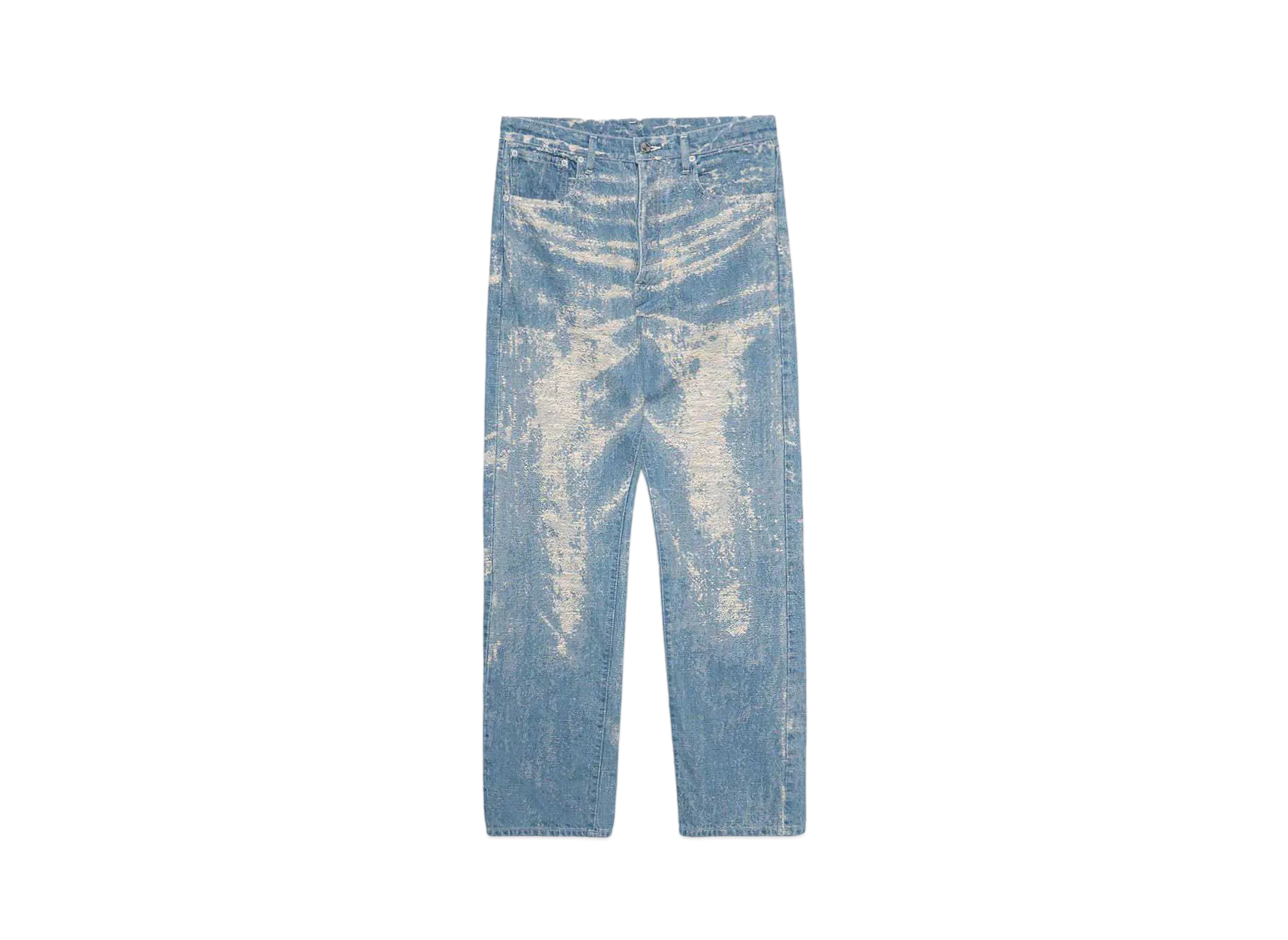 TAAKK STRAIGHT DENIM PANTS "INDIGO BLEACH"