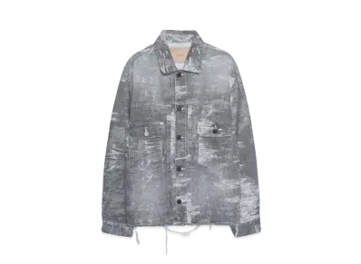 TAAKK 2ND TYPE DENIM JACKET "BLACK BLEACH"