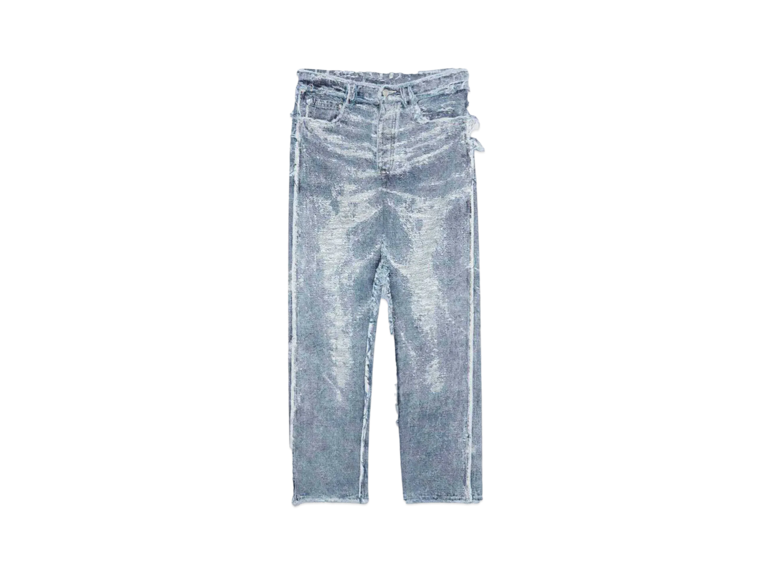 TAAKK Straight denim pants "INDIGO CHEMICAL"