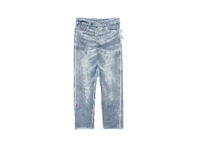 TAAKK Straight denim pants "INDIGO CHEMICAL"