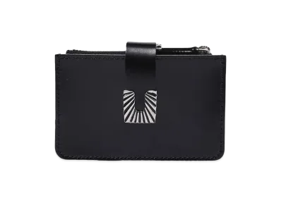 TOGA VIRILIS Leather wallet small square tip "BLACK"