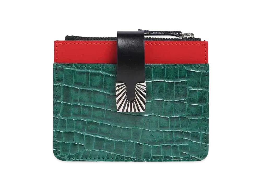TOGA VIRILIS Leather wallet square tip "GREEN"