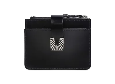 TOGA VIRILIS Leather wallet square tip "BLACK"