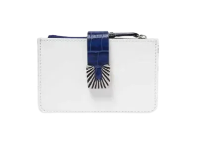 TOGA VIRILIS Leather wallet small square tip "WHITE"