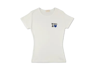 WIND AND SEA Front Logo Mini Tee(Heart) "White"