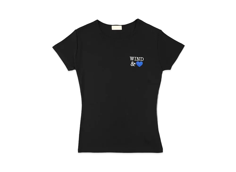 WIND AND SEA Front Logo Mini Tee(Heart) "Black"