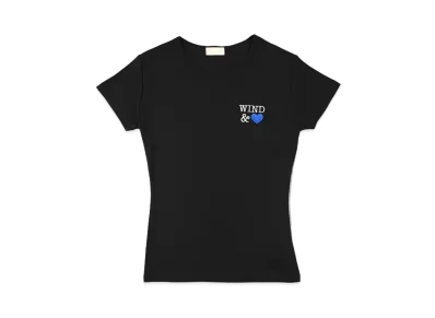 WIND AND SEA Front Logo Mini Tee(Heart) "Black"