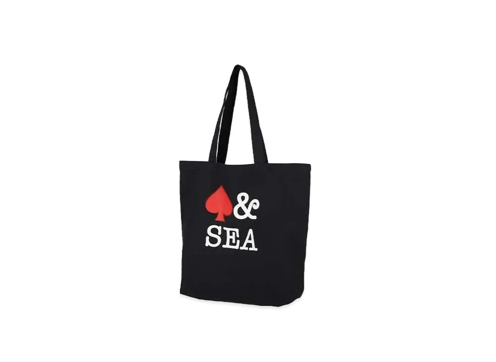 WIND AND SEA Logo Print Tote(HTSP) "Navy"