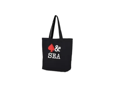 WIND AND SEA Logo Print Tote(HTSP) "Navy"