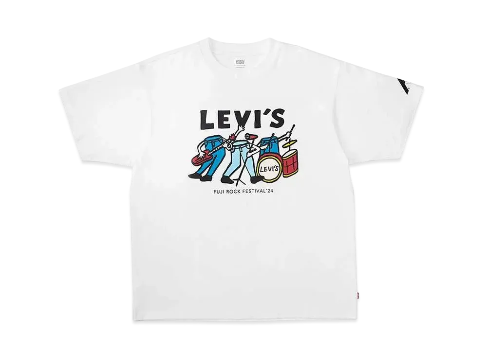 LEVI'S x FUJI ROCK FESTIVAL'24 Collaboration T-shirt #2 "White"