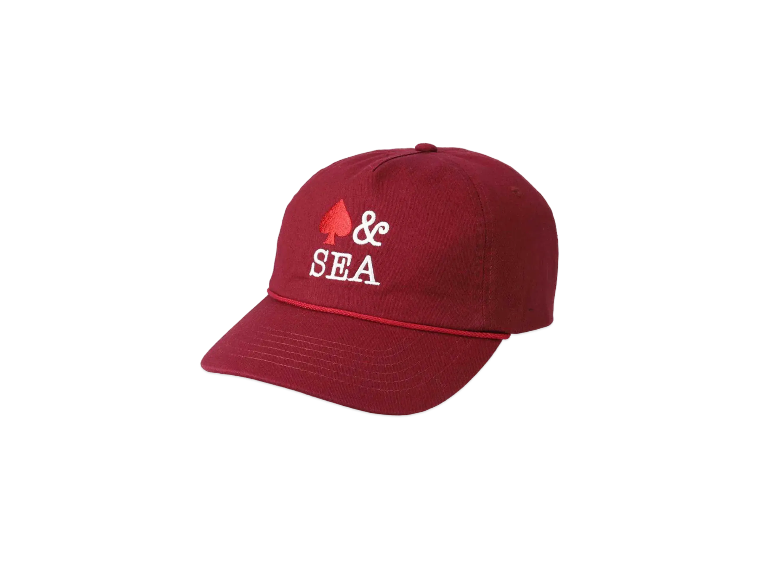 WIND AND SEA Twill 5 Panel Cap(HTSP) "Burgundy_Spade"