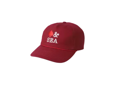 WIND AND SEA Twill 5 Panel Cap(HTSP) "Burgundy_Spade"