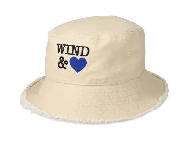 WIND AND SEA Canvas Bucket Hat(HTSP) "Off_White_Heart"
