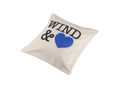 WIND AND SEA Canvas Square Cushion Cover(HTSP) "Natural_Heart"