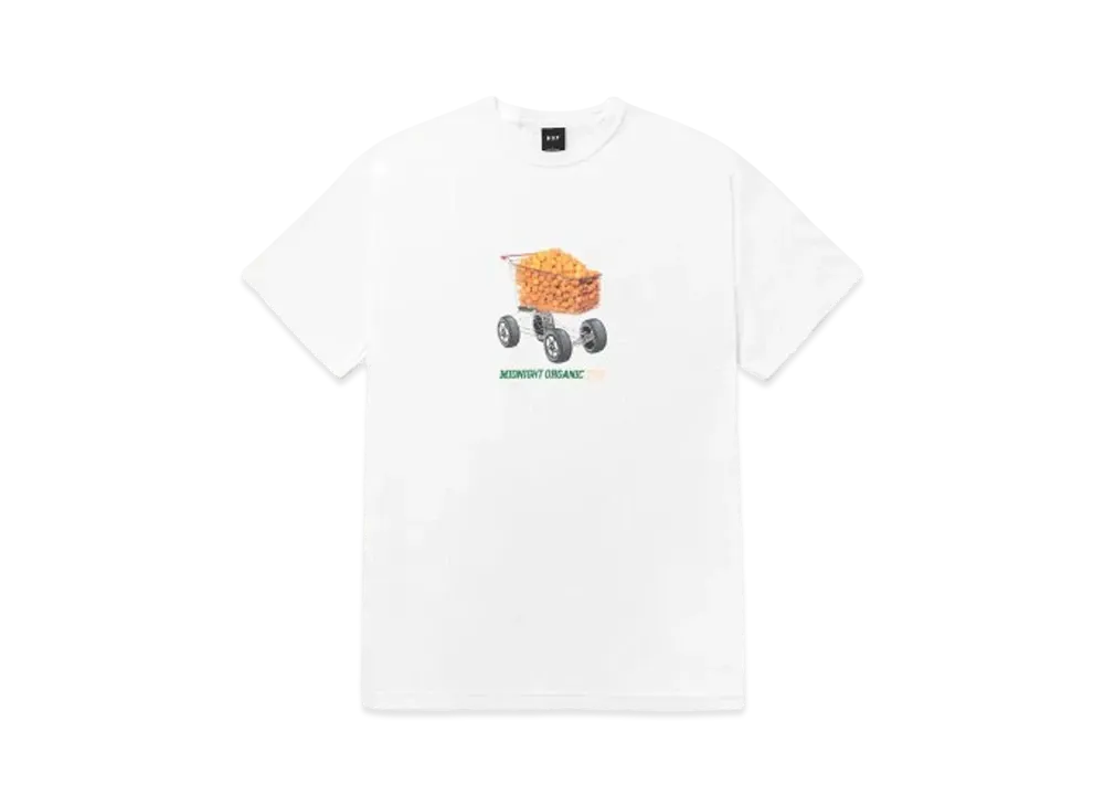 HUF x Midnight Organic Shopping Cart Tee "White"