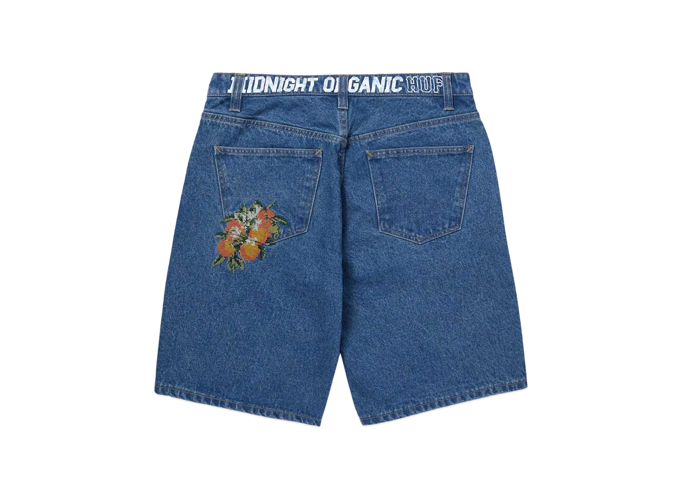 HUF x Midnight Organic Pomona Denim Short "Stone Wash Indigo"