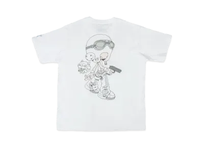 YAMEPI x FUTURE ARCHIVE YAME Fade Tee "White"