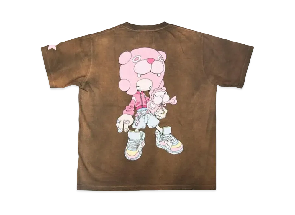 YAMEPI x FUTURE ARCHIVE YAME Fade Tee "Brown"