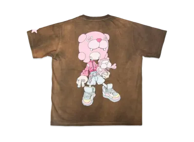 YAMEPI x FUTURE ARCHIVE YAME Fade Tee "Brown"