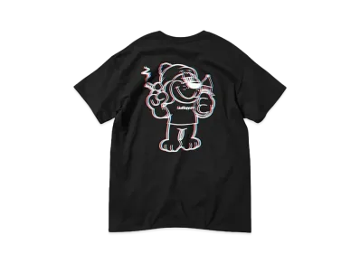 LFYT SMOKING DOG TEE "BLACK"