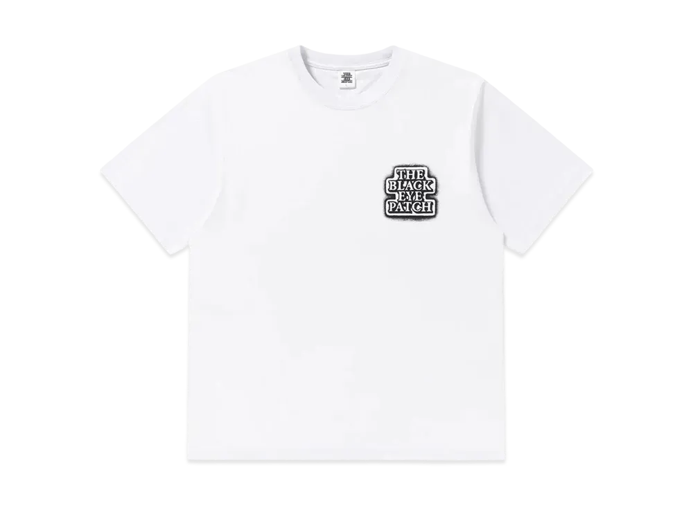 BlackEyePatch Sprayed OG Label Tee "White"
