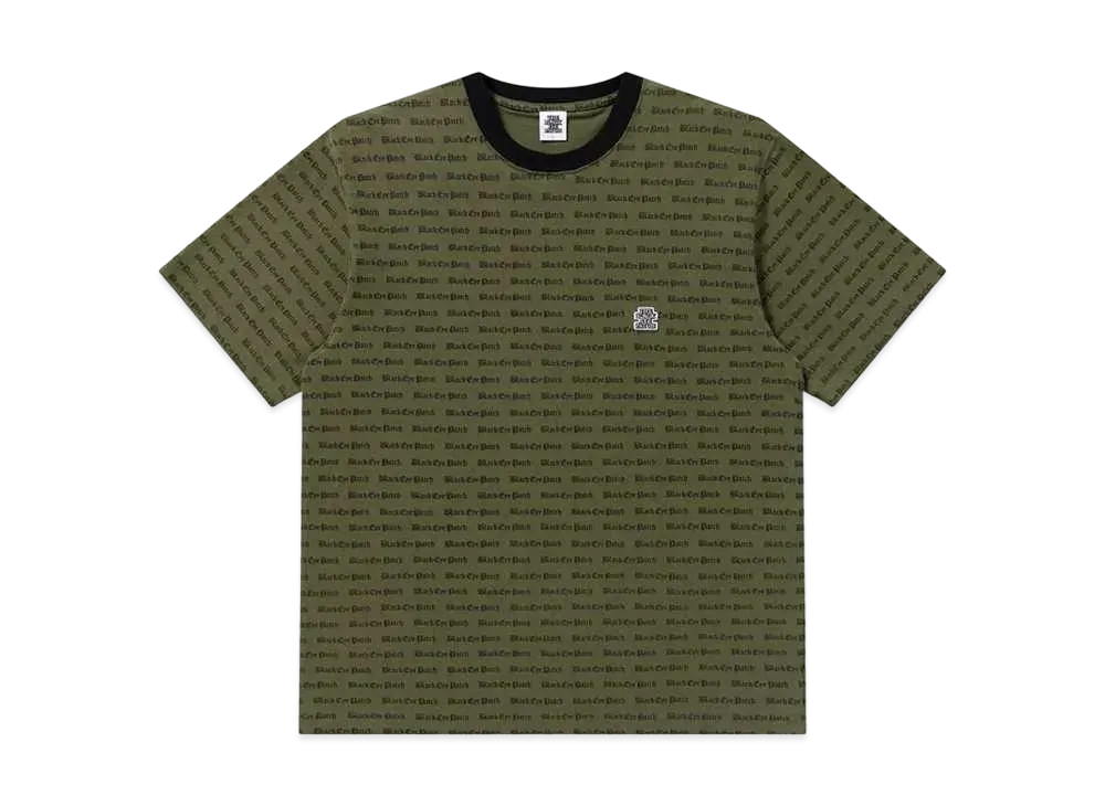 BlackEyePatch OE Logo Patterned Tee "Olive"