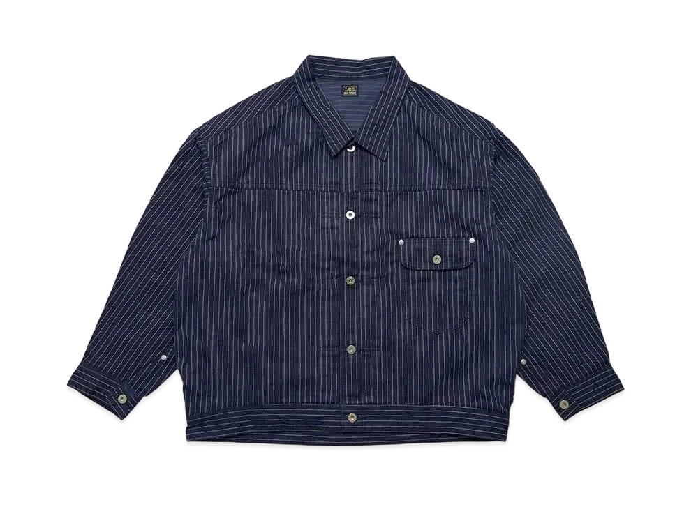MFC STORE x Lee Dobon Denim Jacket "Navy Stripe"